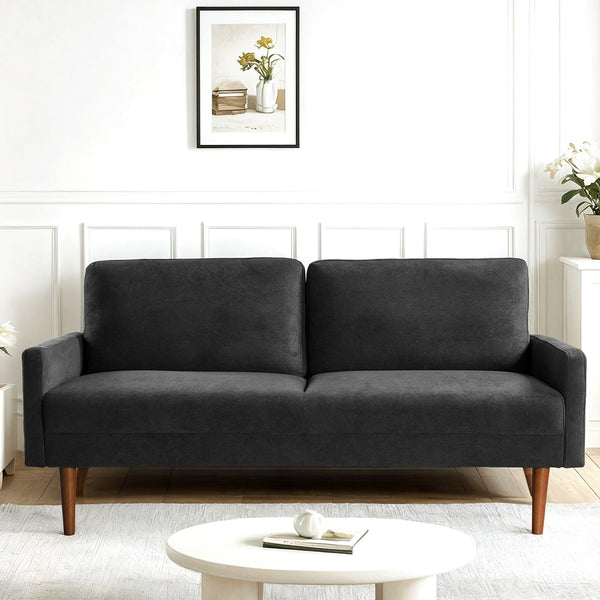 Sofa, European Style With Sleek Design, Modern & Vintage Flair, Upholstered 3 Seater Couch
