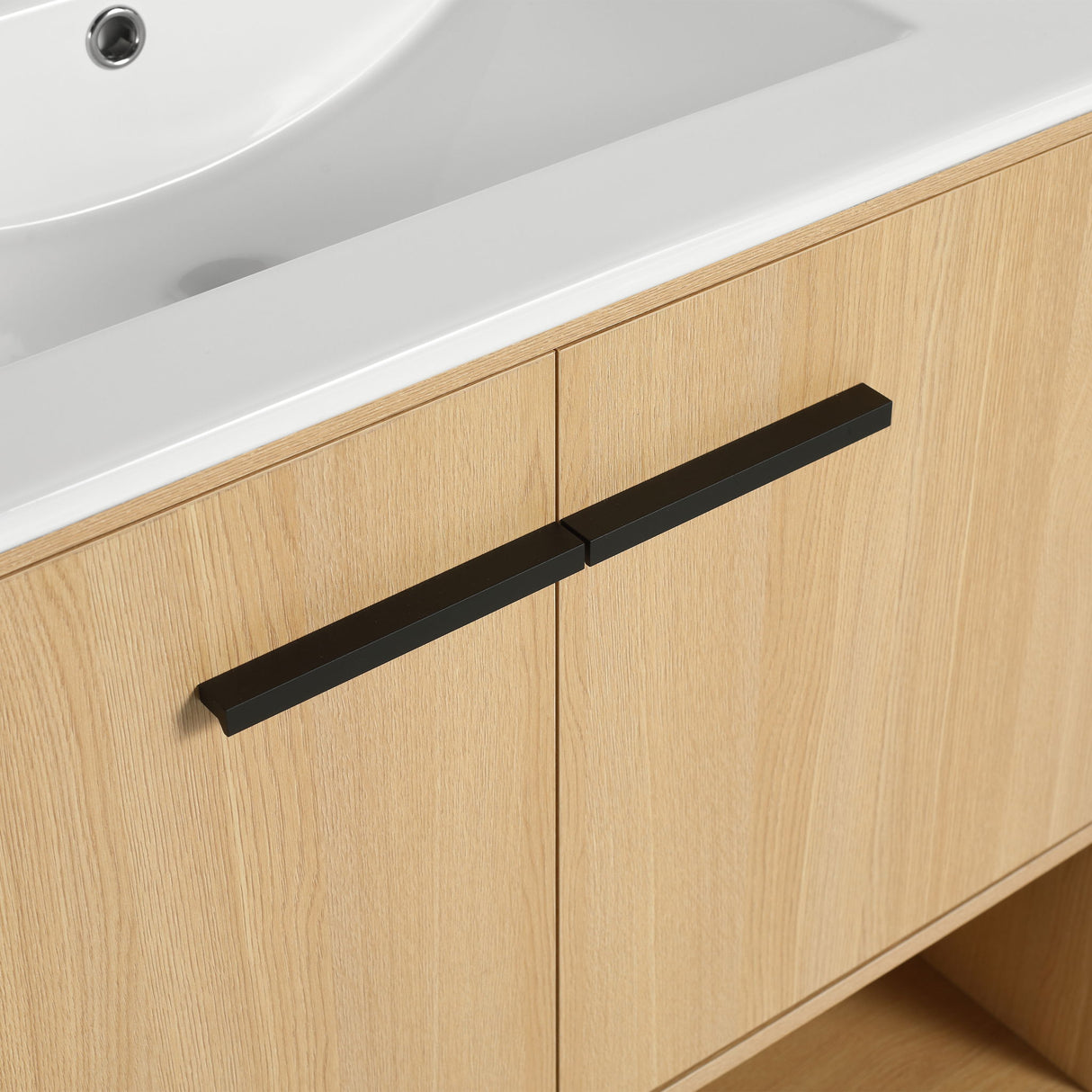 Modern Freestanding Bathroom Vanity With 2 Doors