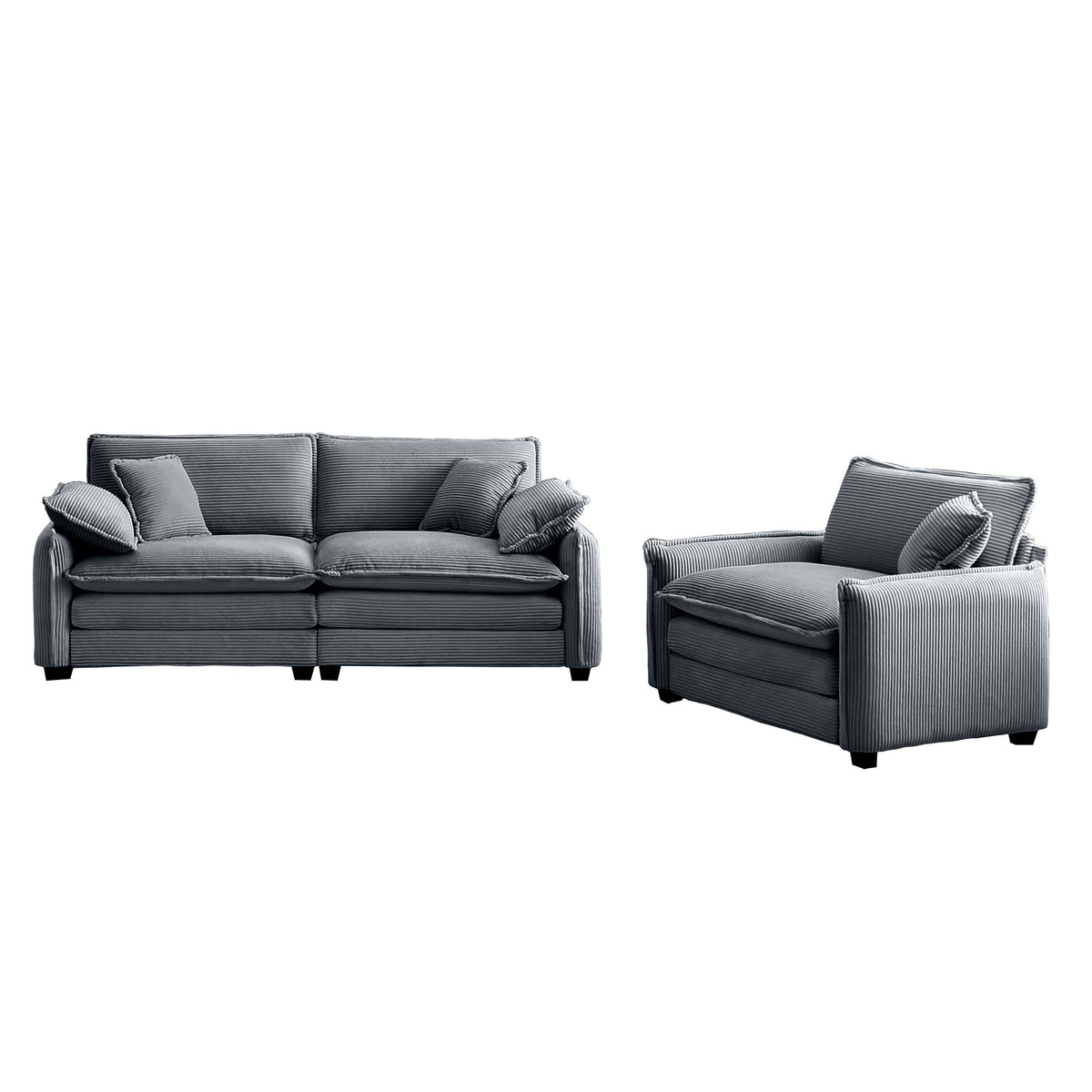 Modern Living Room Sofa Two Pieces Set