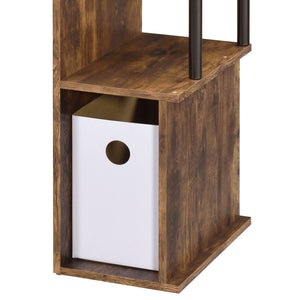 Lyphre - Computer Desk - Weathered Oak / Black - Best Buy Furniture