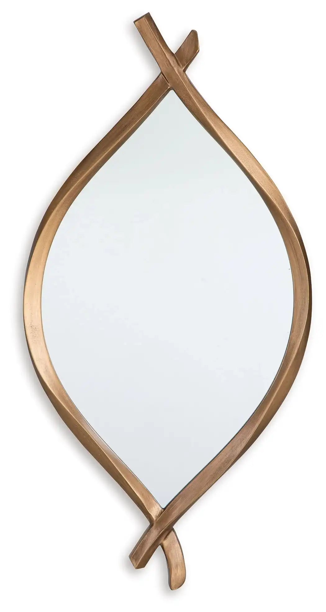 Bartner - Accent Mirror - Antique Gold Finish - Best Buy Furniture
