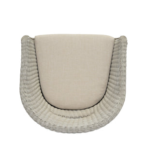 Outdoor Dining Arm Chair with Cushion, Set of 2