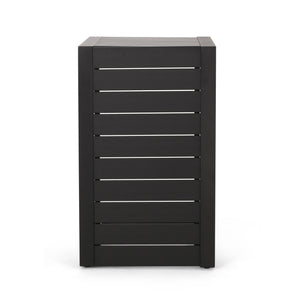 Aluminum Outdoor C - Shaped Side Table For Patio