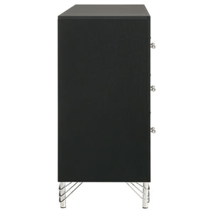 Malcolm - 6 Drawer Dresser Cabinet - Black