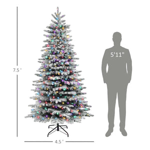 7.5ft Snow Flocked Artificial Christmas Tree