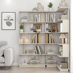 Modern 5 Tier Open Storage Bookcase