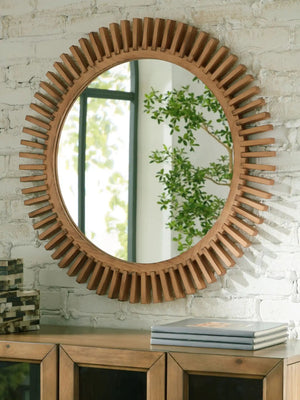 Tedwell - Accent Mirror - Brown - Best Buy Furniture