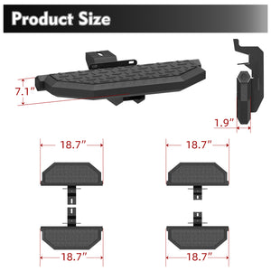 Running Boards for 07-18 Jeep Wrangler JK JKU 4 Doors