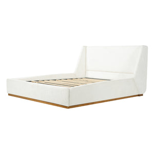 Luxury Upholstered Bed with Wings