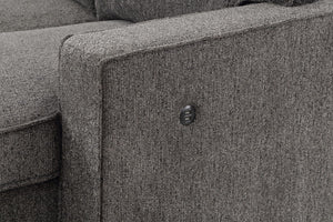 Estelle - Fabric Reversible Sleeper Sectional With Storage Chaise Drop-Down Table 2 Cup Holders And 2 USB Ports