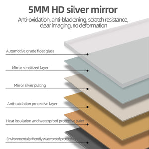 Full Body Round Corner Mirror For Living Room