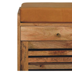 Shutter Shoe Rack With 2 Drawers - Beige