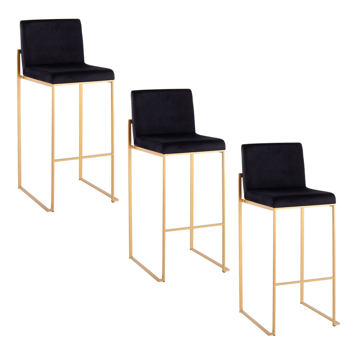 Fuji - Contemporary Design High Back Barstool