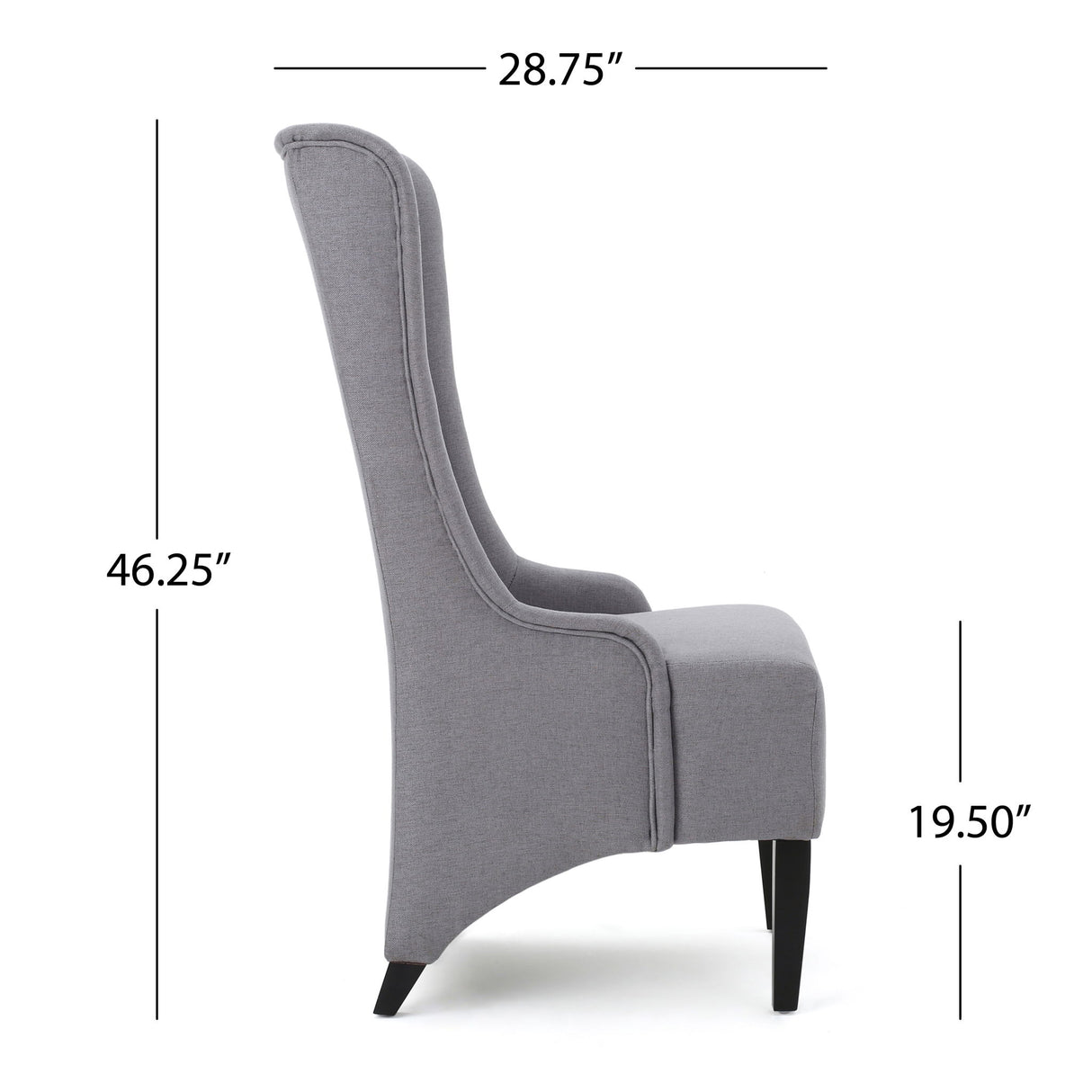 Alight - Upholstered Dining Chair With High Back And Birch Wood Legs (Set of 2)