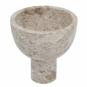 D6x6" Round Marble Pedestal Bowl