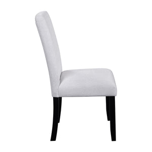 5 Piece Round Dining Table Set, Modern Dining Table And 4 Upholstered Chairs For Dining Room
