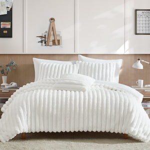 Everett-4-PC-White-Micro-Mink-King-Bedding-Ensemble-Quilts-&-Comforters