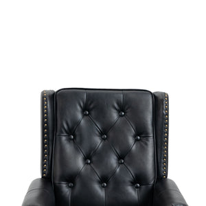Modern Accent Armchair With Sturdy Wood Legs