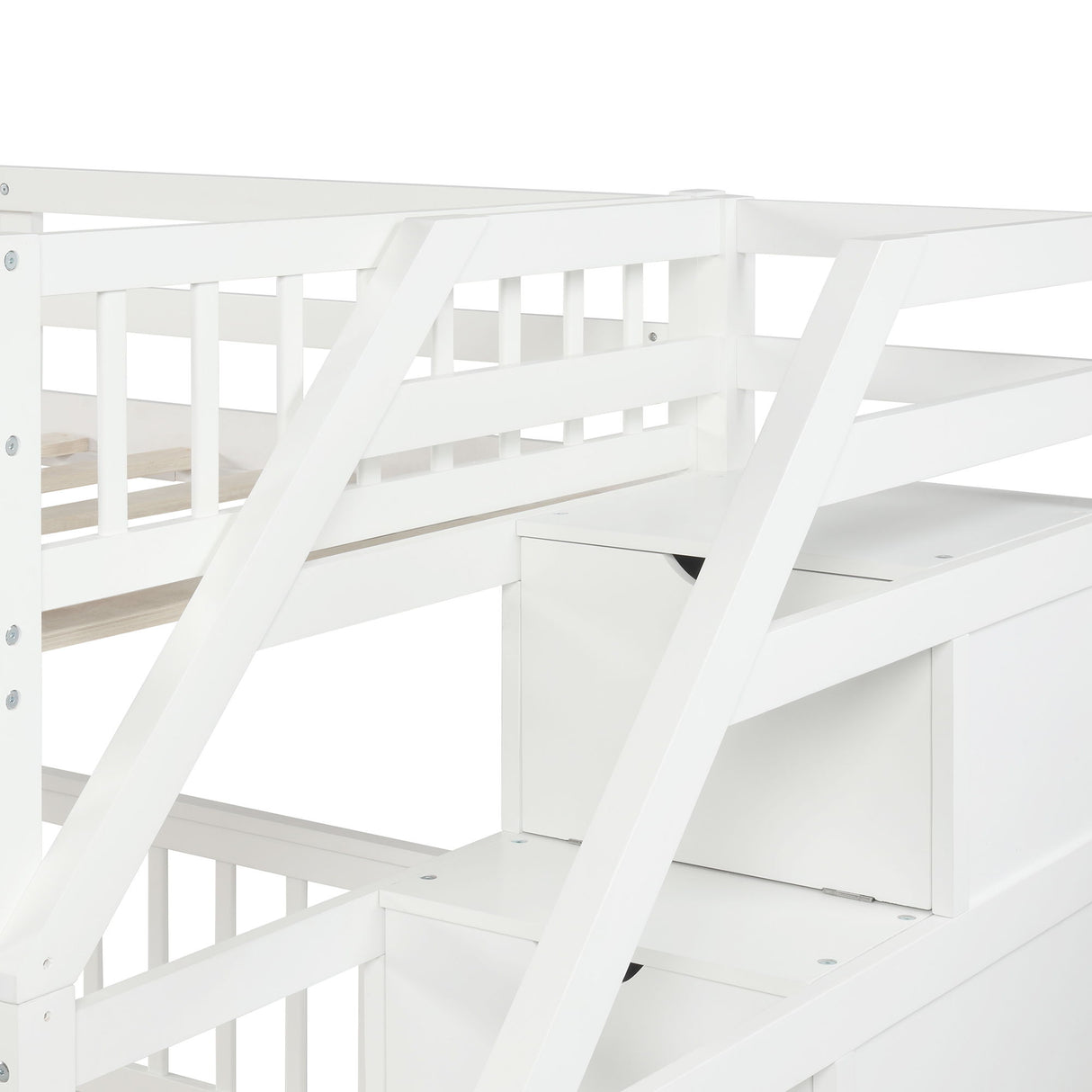 Loft Bed With Staircase And Storage