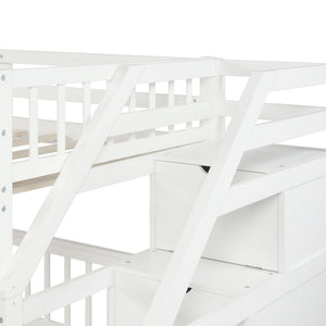 Loft Bed With Staircase And Storage