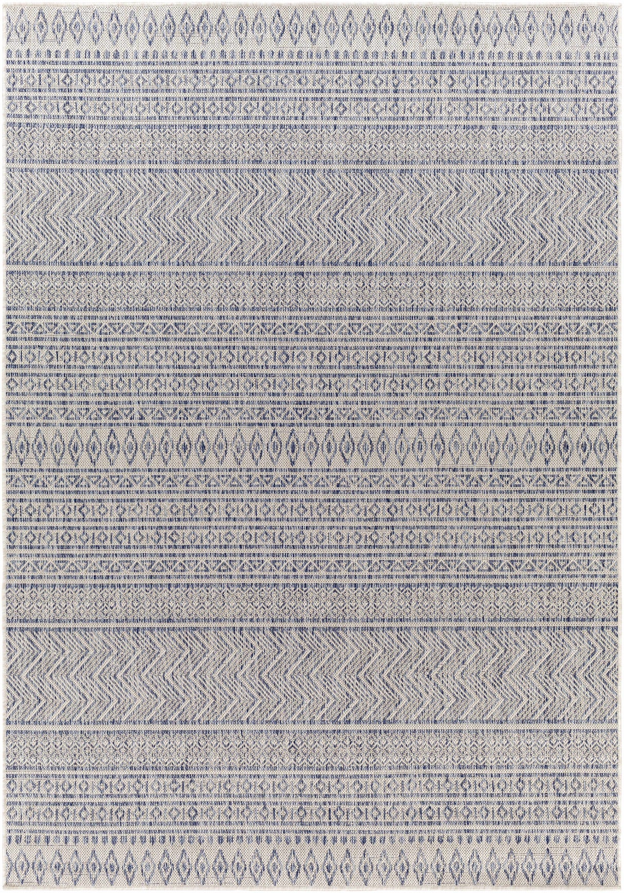 Madras Navy All Over Performance Rug