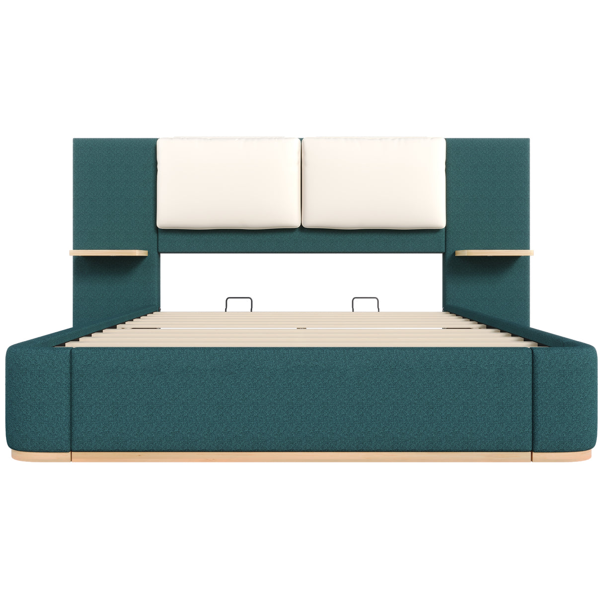 Queen Size Upholstered Platform Bed with Panel