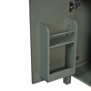 Elegant Bathroom Vanity With Ceramic Sink, Soft Close Doors And Drawers, Double Storage Racks