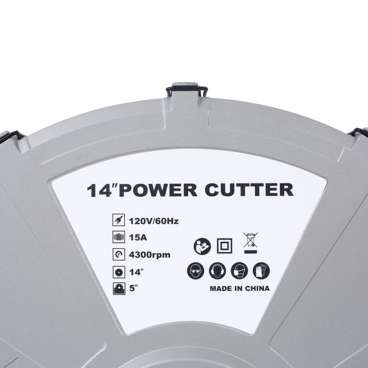 Portable Electric Corded Circular Concrete Saw 14" Wet / Dry Cutter 2600W Green Steel With Water Line & Guide Roller - Green