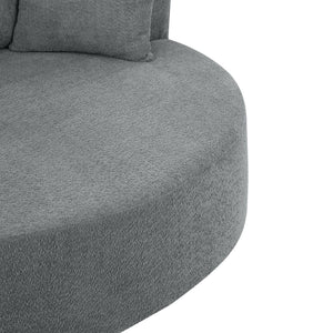 360° Swivel Accent Barrel Chair With 3 Removable Pillows For Living Room