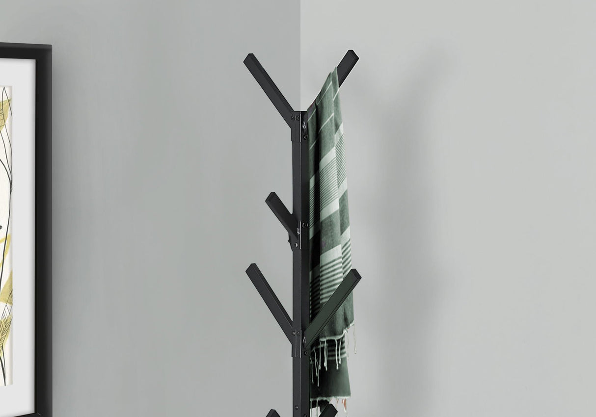 Coat Rack, Hall Tree, Free Standing, 8 Hooks, Entryway, Contemporary & Modern - Best Buy Furniture