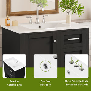 30" Bathroom Vanity with Sink Combo Set