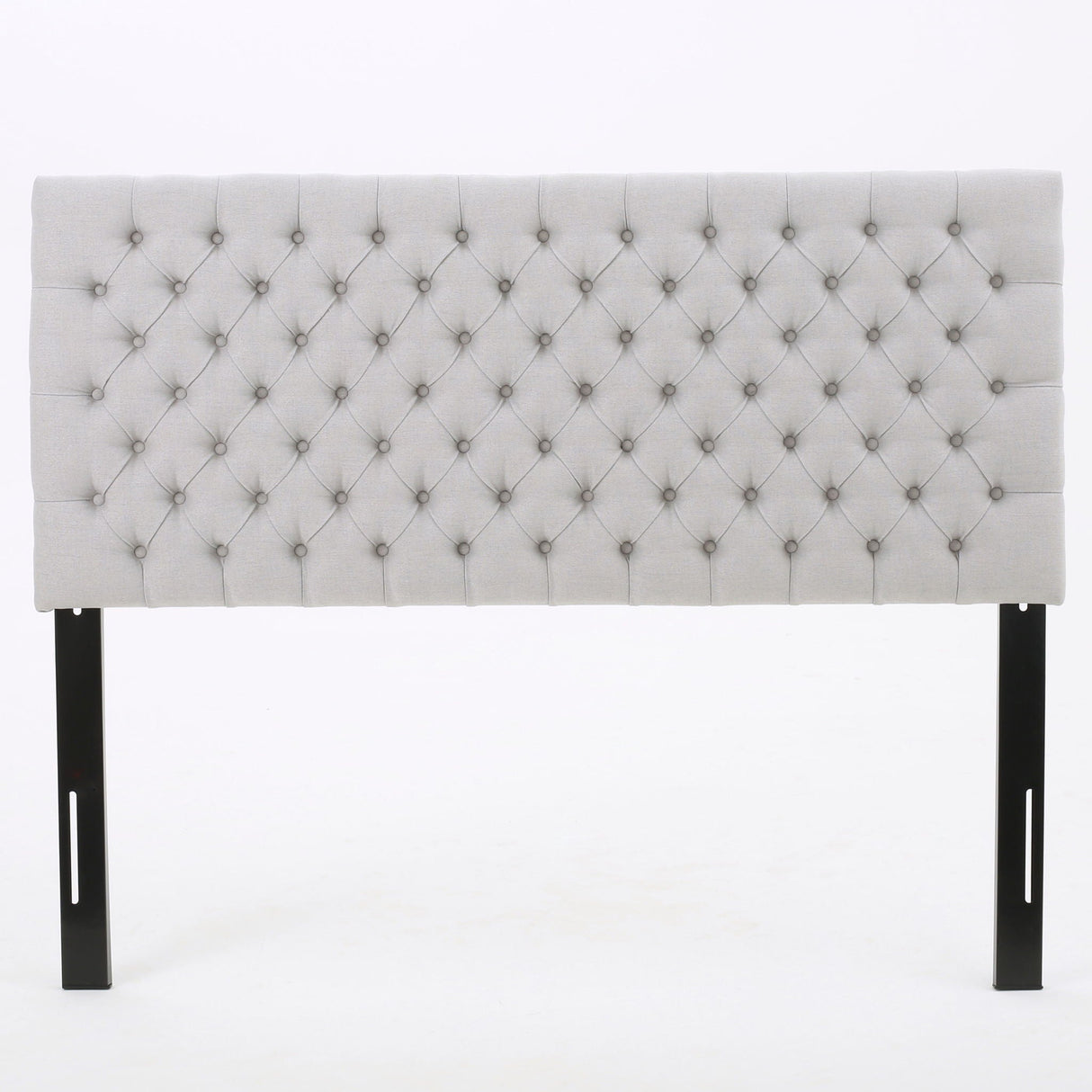 Queen Size Headboard With Button Tufting - Light Gray - Best Buy Furniture