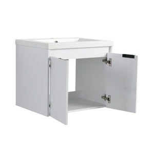 24" Bathroom Vanity With Resin Sink