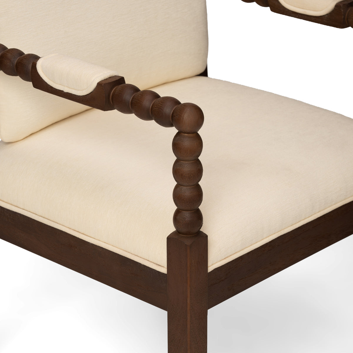 Set of 2 Rubber Wood Dining Chairs