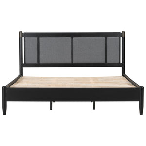 Solid Wood King Bed, Heavy Duty Support Without a Box Spring