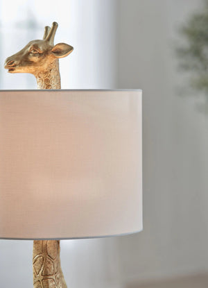 Ferrison - Poly Table Lamp - Gold Finish - Best Buy Furniture