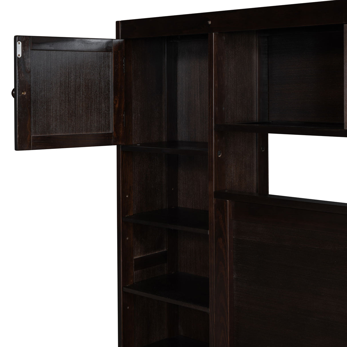 Bed With All In One Cabinet, Shelf And Sockets