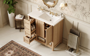 36" Bathroom Vanity with Sink Top