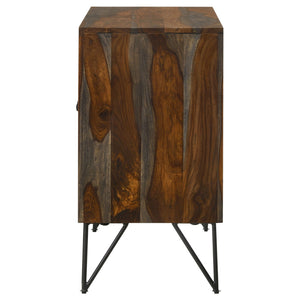 Komomo - 1 Adjustable Shelf Accent Cabinet - Gray