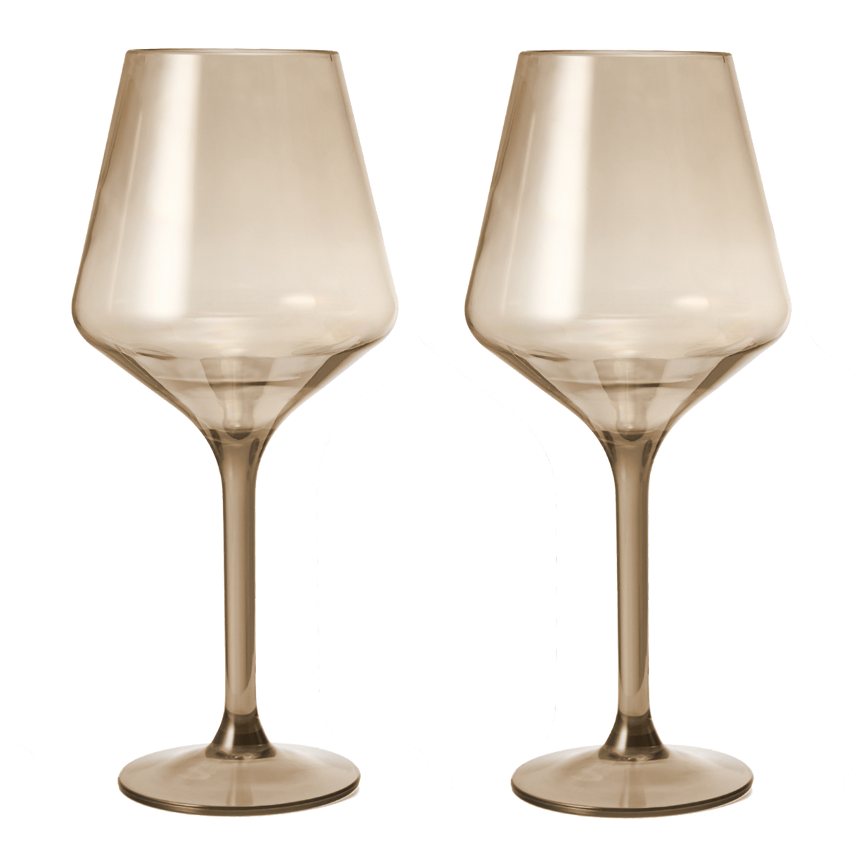 Saint Tropez Acrylic Stemmed Wine Glassware, Set of 2