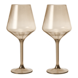 Saint Tropez Acrylic Stemmed Wine Glassware, Set of 2