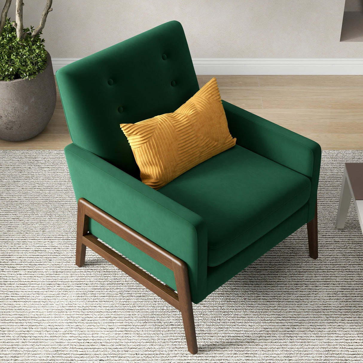 Cole - Solid Wood Lounge Chair