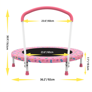 36-Inch Mini Trampoline for Kids Ages 1-6