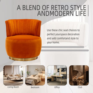 360 Degree Swivel Cuddle Barrel Accent Sofa Chair