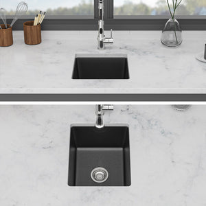 Quartz Composite Undermount Single Bowl Kitchen Sink