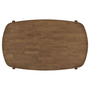 Whisten - Dining Set With Rounded Tabletop And Upholstered Chairs