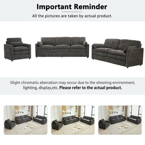 Cozy Sofa Set Oversized Comfy Cloud Sofa With Double Cushion