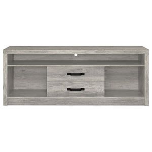 Bergeron - 2 Drawer TV Stand - Driftwood