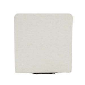Tolland - Swivel Accent Chair With Antique Brass Nailhead Trim - Cream