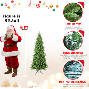 6FT Slim Christmas Tree